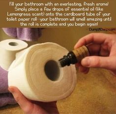 It's a nice idea but I had to pin it because of the website name on the pic. Nyttige Tips, Hemma Diy, Toilet Paper Roll, Diy Life Hacks, Green Cleaning, Diy Life, Cardboard Tube, Diy Cleaning Products, Diy Hacks