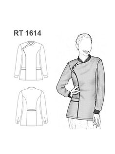 a woman's jacket and top sewing pattern