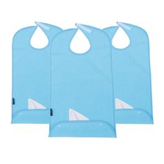 Dress 'n Dine™ Adult Bib Plain Light Blue (1 Pack) - Classy Pal Cobbler Aprons, Clothing Protectors, Adult Bibs, Commute To Work, Womens Aprons, Apron Pockets, Cloth Material, Terry Cloth, Bibs