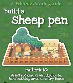 a book cover for build a sheep pen materials