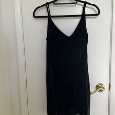 Never Worn Super Soft And Light Black Velvet Slip Dress Nwot Black Mini Velvet Dress Chic Style, Chic Black Velvet Mini Dress, Chic Black Mini Velvet Dress, Black Velvet V-neck Dress For Night Out, Chic Black Velvet V-neck Dress, Velvet Slip Dress, Reformation Dress, Reformation Dresses, Light Black