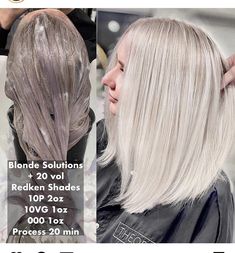 Redken Shade, Shades Formulas, Redken Formulas, Toner For Blonde Hair, Redken Hair Color, Color Formulas, Icy Blonde Hair, Buddhist Monks, Redken Hair Products