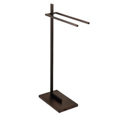 a metal pole with a towel rack on the top and two bars attached to it