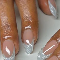 Almond Nails Designs, Pearl Nails, Oval Nails, Minimalist Nails, Nail Art Ideas, Fire Nails, Classy Nails, Dream Nails, Pretty Acrylic Nails