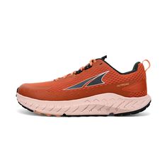 the altra trail shoe in orange and pink is available for purchase at select shoes