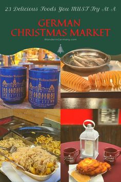 Food at Germany Christmas Markets German Christmas Market Food, Dream Vacations Destinations