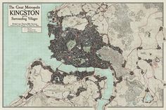 a map of the city of kingston