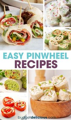 easy pinwheel recipes that are delicious and healthy