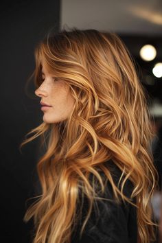 81+ Long Wavy Hairstyle Ideas Wavy Hairstyle, Happy Hair, Long Wavy Hair, Hair Inspiration Color, Hair Envy, Ginger Hair