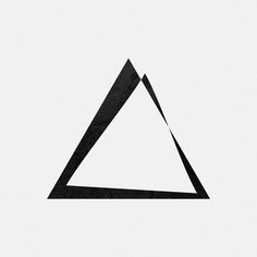 a black and white photo of a triangle