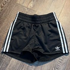 Adidas Shorts Bnwot Size Xs Adidas Athletic Shorts For Streetwear, Trendy Black Athletic Shorts For Spring, Trendy Black High-waisted Athletic Shorts, Adidas Bottoms With Built-in Shorts For Streetwear, Adidas Streetwear Bottoms With Built-in Shorts, Adidas Black Summer Shorts, Black Adidas Shorts For Summer, Black Athletic Shorts With Three Stripes, Black Striped Athletic Shorts