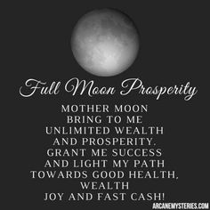 Full Moon Tarot, Health Spell, Money Spells Magic, Mother Moon, Wish Spell