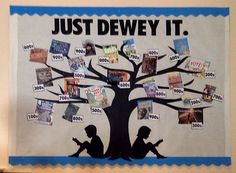 a family tree with pictures on it and the words just dewey it written below