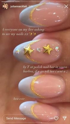 Iconic Nail Designs, Almond Nails Kawaii, Nails For Japan, Xs Almond Nails, Sandy Liang Nails, Mermaid Core Nails, Nail Inspo Korean, Angel Number Nails, Kawaii Nail Designs