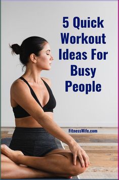 5 Quick Workout Ideas For Busy People - Fitness Wife Lunch Workout, Total Ab Workout, Fitness Hacks, Youtube Workout, Routine Tips, Muscles In Your Body, 30 Minute Workout, Women Workout