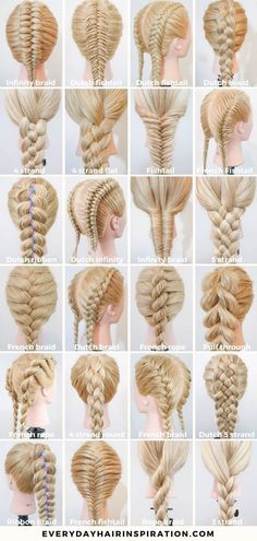 Easy Braids For Beginners, Braid For Beginners, Braids For Beginners, How To Braid, Messy Bob, Different Braids, Braiding Your Own Hair, Beautiful Braided Hair, Cool Braid Hairstyles