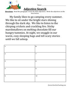 the worksheet for an interactive reading activity