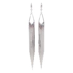 Handmade silver fringe earrings. These are the perfect gift to wear for a special night or party, they are unique, super stylish yet fun and sparkly. Color: silver plated brass Hardware: Earring hook, silver plated brass with encrusted fake diamond Want to switch the hardware on this piece? check the hardware customization listing below for more info https://www.etsy.com/listing/1052775450/hardware-customization Total length 5.50 inches Hoop width 0.50 inches Weight per earring: 6g or 0.22 oz (m Metal Tassel Earrings For Party, Long Drop Metal Tassel Earrings For Party, Long Drop Tassel Earrings For Party, Metal Fringe Dangle Earrings, Fringe Dangle Metal Earrings, Silver Fringe Metal Earrings, Metal Fringe Earrings For Party, Metal Tassel Drop Earrings For Party, Party Fringe Metal Earrings