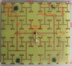 an electronic circuit board is shown with measurements