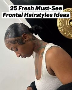 Discover this sleek hairstyle where the hair is smoothly combed back into a chic, small bun. The baby hairs artfully swirled around the face add a neat touch to this classic look, creating a smoothly polished vibe. Click to see more elegant ideas and don’t forget to follow us on Pinterest for a daily dose of style! ** Photo Credit: Instagram @briastylez Sleek Hairstyle