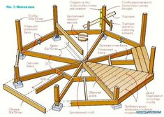 an image of a wooden structure with parts labeled