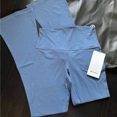 Brand New With Tags Lululemon Align Mini Flare *Regular Color Oasis Blue Size 8,10 Available Guaranteed Authentic Reasonable Offers Only Please And Thank You K938 Blue Fitted Wide Leg Activewear, Fitted Wide Leg Blue Activewear, Blue Wide Leg Athleisure Activewear, Sporty Blue Wide Leg Yoga Pants, Please And Thank You, Lululemon Align, Oasis, Lululemon Athletica, Pant Jumpsuit