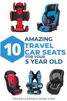 Taking a family vacation soon? Find the best car seats and booster seats for 5 year olds to take on your family trip - lightweight and easy to use. CLICK to find detailed information on what to look for and the pros and cons of each option, all written by a CPST and world-travel expert. SAVE for later and share with your friends! | travel with kids flying with a 5 year old | family travel | best car seat for travel | best travel booster seat Best Travel Gadgets, Toddler Gear, Airline Travel, Friends Travel