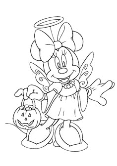 a cartoon character with a pumpkin in her hand