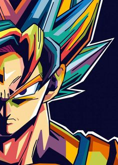 an image of the character gohan from dragon ball z wallpapers on a black background