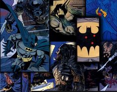 an image of batman collage with many images