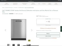 the appliance page for an energy star dishwasher