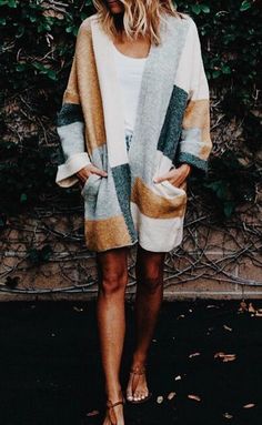 ♕pinterest/amymckeown5 Sweater Nordstrom, Mode Shoes, Nordstrom Sale, Estilo Hippie, Bohol, Looks Chic, Striped Cardigan, Inspiration Mode