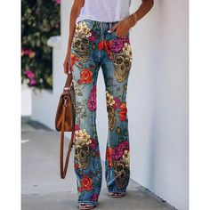 High Rise Flare Pants, Bell Bottom Pants, Type Of Pants, Shoes With Jeans, Bell Bottom, Women Pants Casual, Fashion Mode, Romper Pants, Amelie