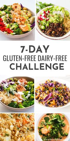 the 7 day gluten - free dairy - free challenge is full of delicious, healthy salads