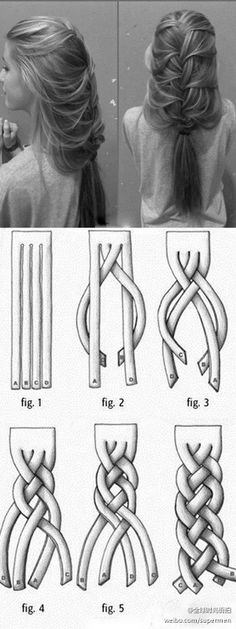 Four strand braid Loose Braid Hairstyles, Hair Braid Diy, Updo Easy, Loose Braids, Princess Cosplay, Fishtail Braid, Hairstyles Updo, Short Hairstyle, Popular Hairstyles