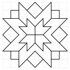 an image of a star quilt pattern that looks like it has been cut into squares