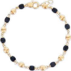 Elegant Black Jewelry With Gold Beads, Luxury Gold Jewelry With Black Beads, Elegant Black Adjustable Gold Bracelet, Elegant Black Rosary Bracelet, Elegant Adjustable Black Gold Bracelet, Black Adjustable Elegant Gold Bracelet, Elegant Onyx Beaded Bracelets With Black Beads, Minimalist Black Jewelry With Gold Beads, Elegant Gold Bracelets With Black Beads