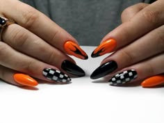 Coffin Design, Edgy Nails, Grunge Nails, Vibrant Nails, Acrylic Nails Coffin Short