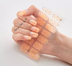 Gel Nail Strips0259Nail WrapsGel Nail Strips Etsy Pumpkin Nail, Diy Nails Stickers, Image Nails, Christmas Nail Stickers, Stripped Nails, Colorful Nail, Nail Stickers Decals, Nail Polish Stickers, Shiny Nails