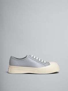 Pablo lace-up trainers in nappa leather. Leather lining. Satin Marni label on the tongue. Soft leather insole. Chunky rubber platform sole with Marni logo on the back. Modern Low-top Lace-up Shoes With Leather Sole, Calf Leather Sneakers With Vulcanized Sole And Round Toe, Calf Leather Platform Sneakers With Contrast Sole, Calf Leather Lace-up Platform Sneakers With White Sole, Lace-up Calf Leather Platform Sneakers With White Sole, Designer Low-top Leather Sneakers, Calf Leather High-top Platform Sneakers With Rubber Sole, Designer Leather Low-top Sneakers, Leather Low-top Platform Sneakers With Vulcanized Sole