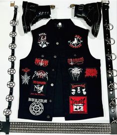 Studded Belts, Battle Jackets, Battle Vest, Horror Shirts, Battle Jacket, Los Angeles Shopping, Red Zone, Studded Belt, Metal Accessories