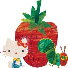 the very hungry caterpillar and the very hungry cat are depicted in this paper cutout