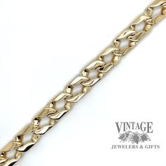 This 8 inch, 8.3mm wide, 14 karat yellow gold bracelet is made with a beautiful curb link design. Crafted with precision, this bracelet showcases the highest quality gold for a timeless accessory you can wear for years to come. It is secured with an integrated box catch and figure 8 safety. 14 karat yellow gold 8" length 8.3 mm width Formal Cuban Link Chain Bracelet, 14k Gold Cuban Link Chain Bracelet, Tarnish Resistant 14k Gold Cuban Link Bracelet, Elegant Oval Link Cuban Bracelet, Elegant Gold Cuban Link Bracelet, Elegant Gold Cuban Link Bracelet With Curb Chain, Elegant Gold Bracelet With Cuban Link Curb Chain, 14k Gold Oval Link Curb Chain Bracelet, Classic 14k Gold Cuban Link Bracelet With Curb Chain