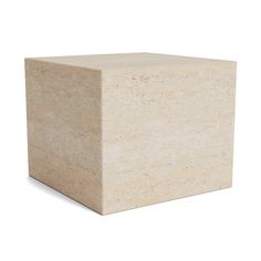 Cubism Side Table - THAT COOL LIVING Travertine Stone, Artificial Stone, Table Side, Nature Indoors, Cubism, Classic Beauty, Accent Pieces, Cozy House, A Coffee