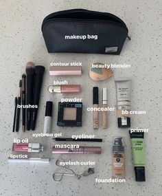 Make Up Bag For School, Cute Things To Add To Your Outfit, Cosmetic Bag For School, Glow Up Clothes List, Whats In My Makeup Bag For School, Glow Up Wishlist, Cheap Makeup Products Drugstore Beauty, School Makeup Bag Essentials, Cheap Ulta Must Haves