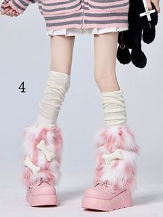 The price is for a pair of leg warmers and a pair of socks only, others are not included. Faux Fur Leg Warmers, Male Steampunk, Steampunk Fashion Female, Fur Leg Warmers, Steampunk Fashion Male, Gothic Skirts, Outfits To Buy, Invisible Socks, Steampunk Accessories