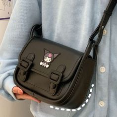 Harajuku Kawaii Aesthetic Kuromi Bag Kuromi Cambridge Bag – The Kawaii Factory Harajuku Style Rectangular Bag For Daily Use, Cute Rectangular Student Bag, Kawaii Portable Bags For Students, Portable Kawaii Bags For Students, Kawaii Large Capacity Rectangular Satchel, Harajuku Style Portable School Bag, Kawaii Mobile Phone Satchel Bag, Harajuku Style Mobile Phone Bag For Daily Use, Cute Handheld Satchel For School