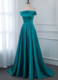 Turquoise Satin Strapless Long Bridesmaid Dress, Prom Dress | 3cgirls Svecane Haljine, Turquoise Dresses, Prom Dresses Sleeveless, Bridesmaid Dresses Prom, Long Bridesmaid Dress, Dress Prom, Corsets, Quince, Bridesmaid Dress