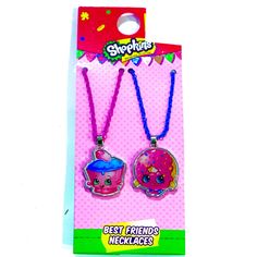 Shopkins Cupcakes, Shopkins Girls, Donut Necklace, Best Friends Necklace, Cupcake Necklace, Cupcake Queen, Friends Necklace, Bff Necklace, Chantel Jeffries