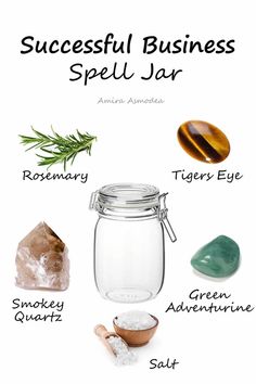 Business Prosperity Spells, Business Spell Jar, New Business Spell, Prosperity Jar Spell, Attract Customers Spell, Successful Business Spell Jar, Manifestation Jar Spell, Success Jar Spell, Crystals For Business Success